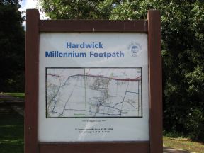 Greenwich Meridian Marker; England; Cambridgeshire; Hardwick